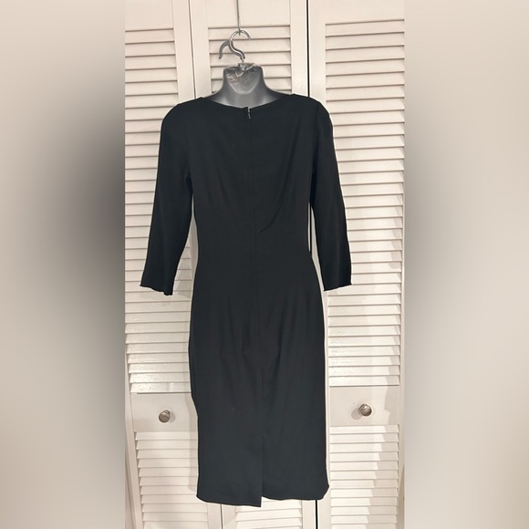 Dolce & Gabbana black silk sheath dress size 42 IT 4-6 US - Picture 7 of 12